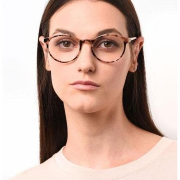 Jimmy Choo JC272 08XO 00 Round 49mm Eyeglasses - Pink on Crystal - Picture 3 of 11